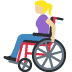 👩🏼‍🦽 woman in manual wheelchair: medium-light skin tone display on Twitter